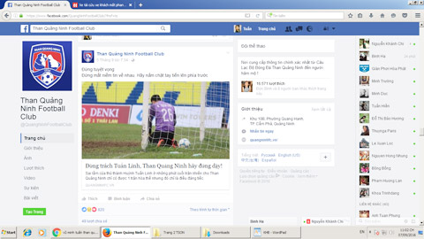 Các đội V.League tập trung đối đầu… Facebook