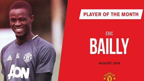 Bailly vượt qua Ibra giành giải cầu thủ M.U xuất sắc nhất tháng 8