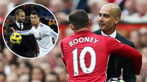 Pep tái diễn trò trêu tức Ronaldo với Rooney