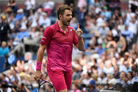 Wawrinka rất bản lĩnh khi biết vượt qua khó khăn