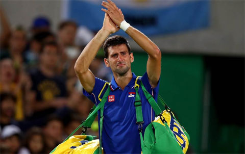 Djokovic đẫm lệ sau trận thua sốc tại Olympic Rio 2016