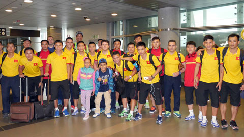 ĐT futsal Việt Nam đã có mặt tại Bucaramanga chuẩn bị cho trận đấu với Italia