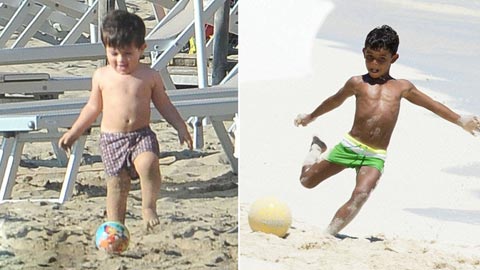 Quý tử của Messi, Suarez, Pique bắt đầu học đá bóng
