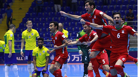 Brazil bị loại sớm ở Futsal World Cup bởi nhà vô địch châu Á