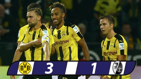 Thắng Freiburg, Dortmund cân bằng điểm số với Bayern