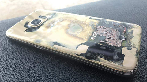 Galaxy S7 edge cháy đen trong túi quần