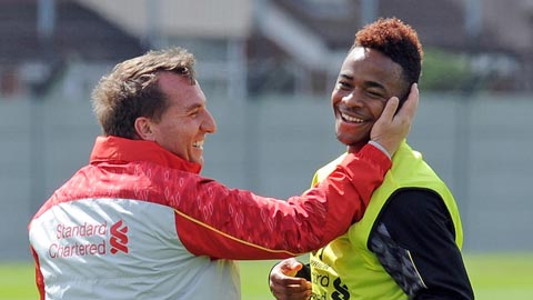 HLV Rodgers có công biến Sterling trở thành ngôi sao khi hai người còn ở Liverpool