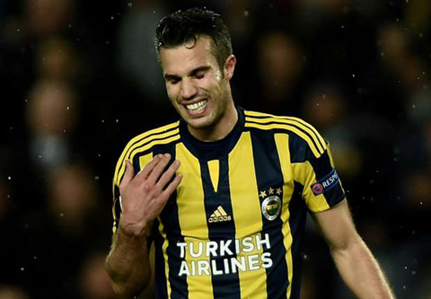 Van Persie trong màu áo Fenerbahce ở Thổ Nhĩ Kỳ