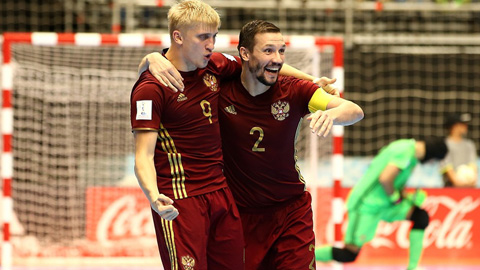 Đánh bại Iran 4-3, Nga vào chung kết Futsal World Cup
