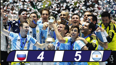 Argentina vô địch Futsal World Cup 2016 trong nghẹt thở