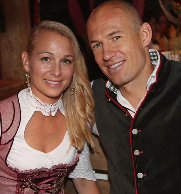 Robben và vợ đã có nhiều năm được thưởng thức lễ hội bia