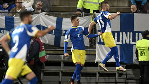 Kosovo đã có điểm số trước Phần Lan ở vòng loại World Cup 2018