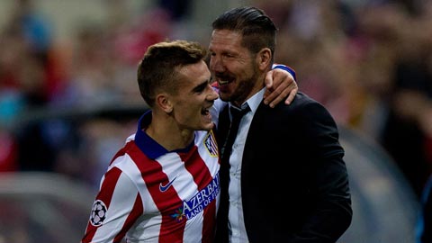 Griezmann ngày càng tiến bộ dưới sự dìu dắt của HLV Simeone