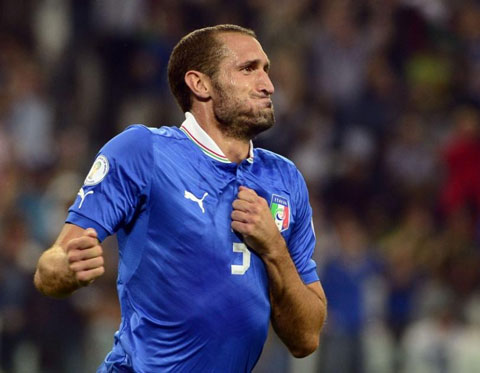 Italia sẽ thiếu vắng Chiellini ở trận 