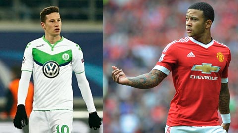Wolfsburg bán Draxler, đón Depay trong mùa Đông?