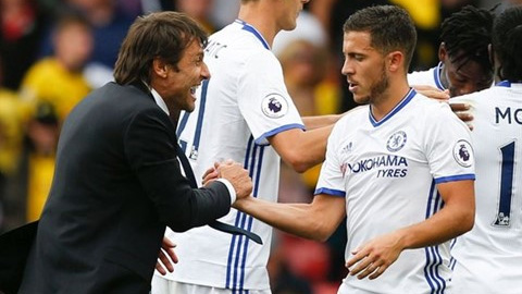 Hazard ủng hộ HLV Conte trước thông tin Chelsea sắp thay tướng
