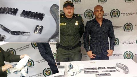 Cựu sao Colombia giấu 1kg ma túy trong... quần lót