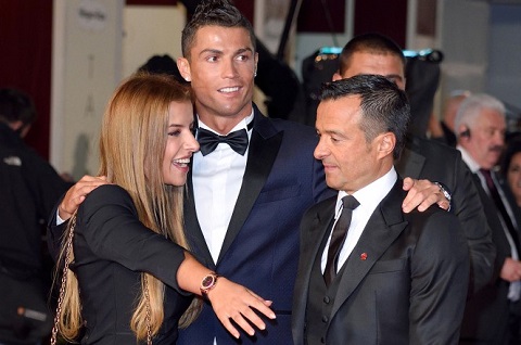 Ronaldo thân thiết với gia đình Mendes