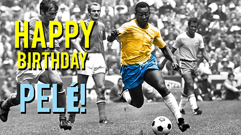 Hôm nay, Vua bóng đá Pele bước sang tuổi 77