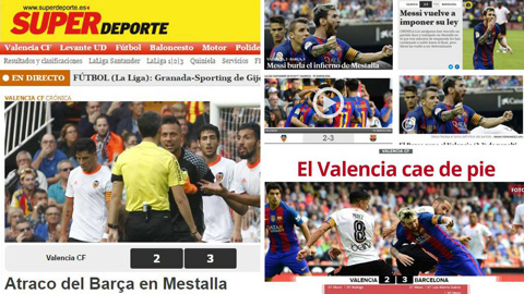 Barca bị miêu tả "ăn cắp", trọng tài là "nỗi xấu hổ"