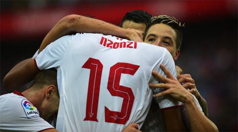 Sevilla đã khiến chuỗi trận bất bại liên tiếp của Atletico dừng lại ở con sô 11