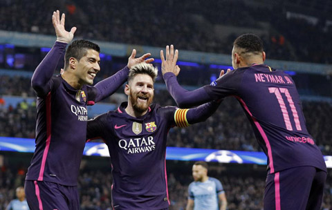 Messi đang sở hữu thành tích ấn tượng ở Champions League