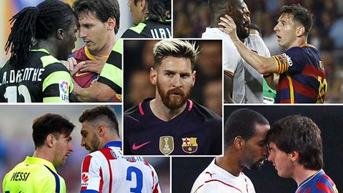Messi và 6 lần thể hiện thói côn đồ hung hãn