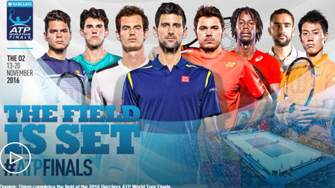 ATP World Tour Finals 2016 chốt xong danh sách
