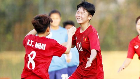 U19 nữ Việt Nam thắng đậm trận ra quân
