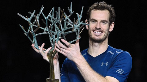 Murray vô địch Paris Masters lần đầu tiên