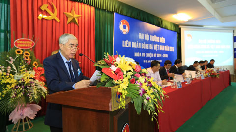 Chủ tịch Lê Hùng Dũng phát biểu khai mạc Đại hội