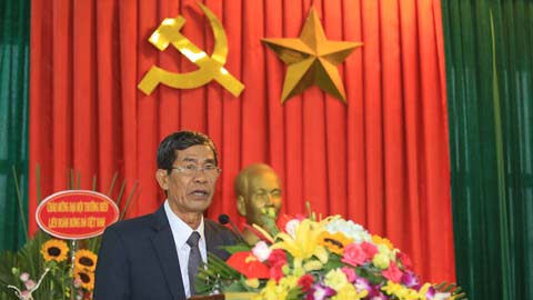 Trưởng ban Kiểm tra Nguyễn Nam Hùng báo cáo tại Đại hội