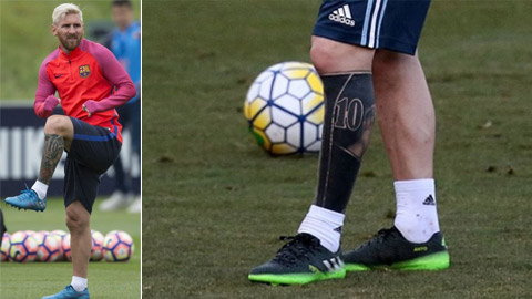 Bạn đã biết Messi với hình xăm trên chân trái mô tả tình yêu và sự giày vò của anh trong sự nghiệp của mình? Xem ngay bức ảnh liên quan để khám phá thêm chi tiết về hình xăm của Messi.