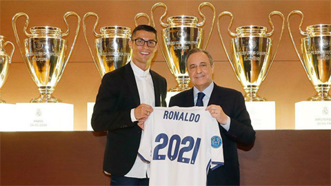 Ronaldo mới gia hạn hợp đồng với Real đến năm 2021