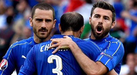 Bộ ba phòng ngự BBC của Italia chơi xuất sắc ở EURO 2016, nhưng họ đã cho thấy gánh nặng tuổi tác