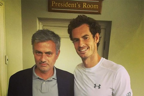 Mourinho chụp chung với Murray