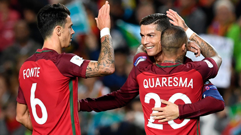 Ronaldo tỏa sáng đem về chiến thắng cho Bồ Đào Nha