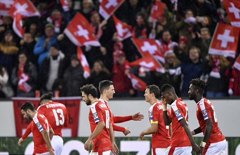Thụy Sỹ đang duy trì được thành tích toàn thắng ở vòng loại World Cup
