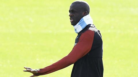 Yaya Toure đã mất chỗ đứng tại Man City