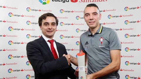 Aspas được bình chọn là cầu thủ xuất sắc nhất tháng 10 La Liga