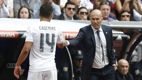 Sử dụng Casemiro là dấu ấn lớn nhất Zidane tạo ra tại Real