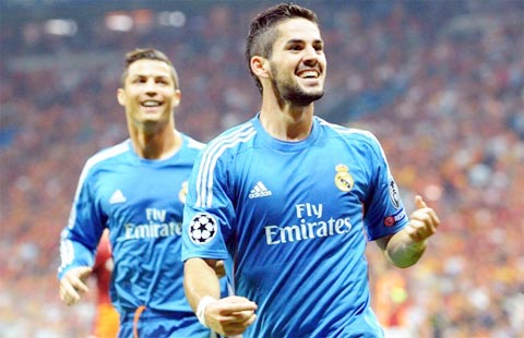 Isco sẽ hợp cùng Ronaldo và Bale để trở thành bộ ba tấn công mới của Real