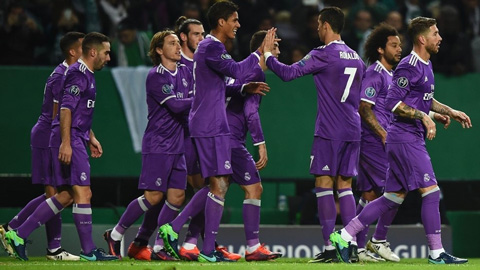 Với chiến thắng trước Sporting, Real đã ghi tên mình vào vòng tiếp theo