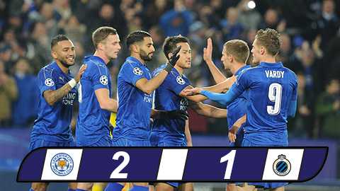 Mahrez ghi bàn, Leicester lần đầu lọt vào vòng knock-out Champions League