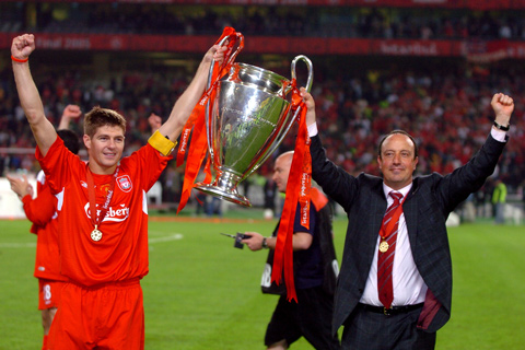 Gerrard và chiếc cúp Champions League danh giá