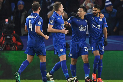 Leicester đang thi đấu tốt tại vòng bảng Champions League 2016/17