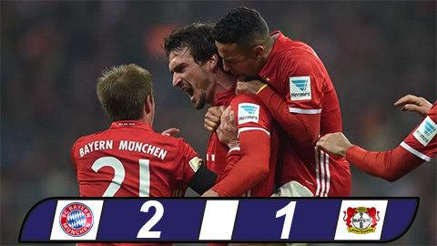 Hummels cứu Bayern thoát hòa trước Leverkusen