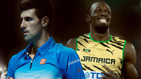 Djokovic chạy nhanh hơn cả Ronaldo, kém mỗi Usain Bolt