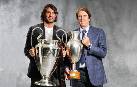 Cesare và Paolo Maldini đều là những huyền thoại của AC Milan