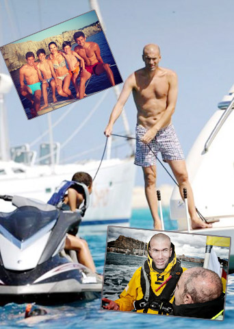 Zidane thích đua thuyền và lênh đênh trên biển…